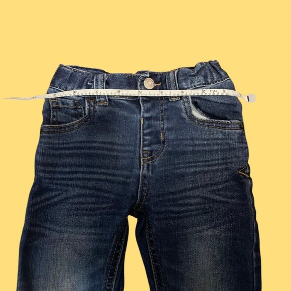 Cat & Jack Toddler Boy Super Stretch Jeans Dark Wash Blue Denim Size 2T - Picture 4 of 7